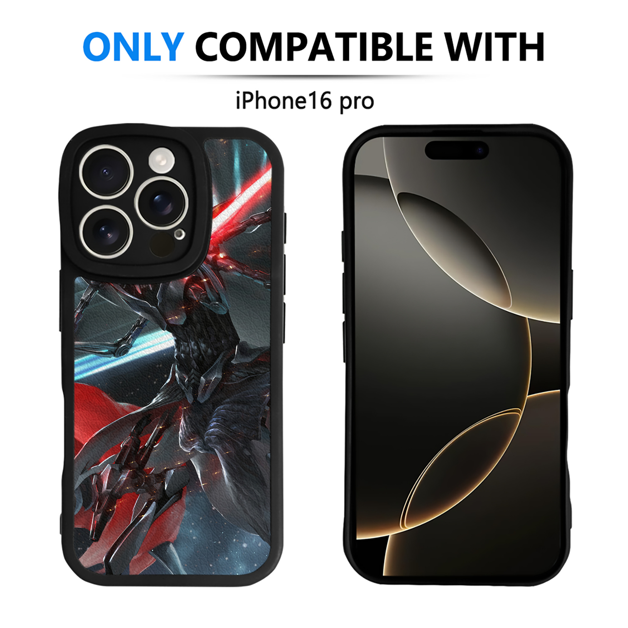 （画像用） スター・ウォーズ Star Wars 【iPhone 16シリーズ対応】シリコンスマホケース（レザー調） 材質：シリコン
